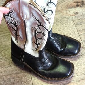 OLD WEST Unisex-Child J Toe Big Kid Western Boot 025